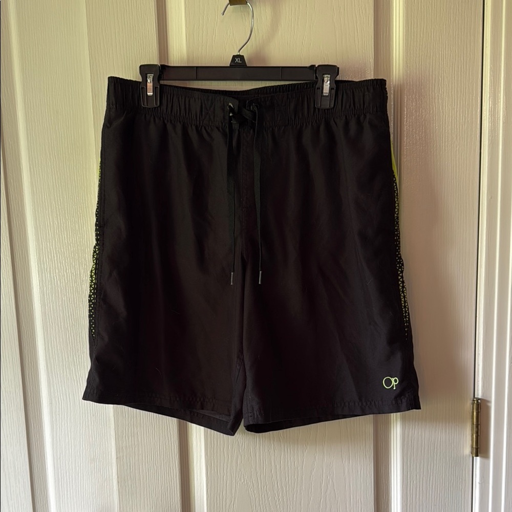 E22 OP Black Swim Trunks Shorts